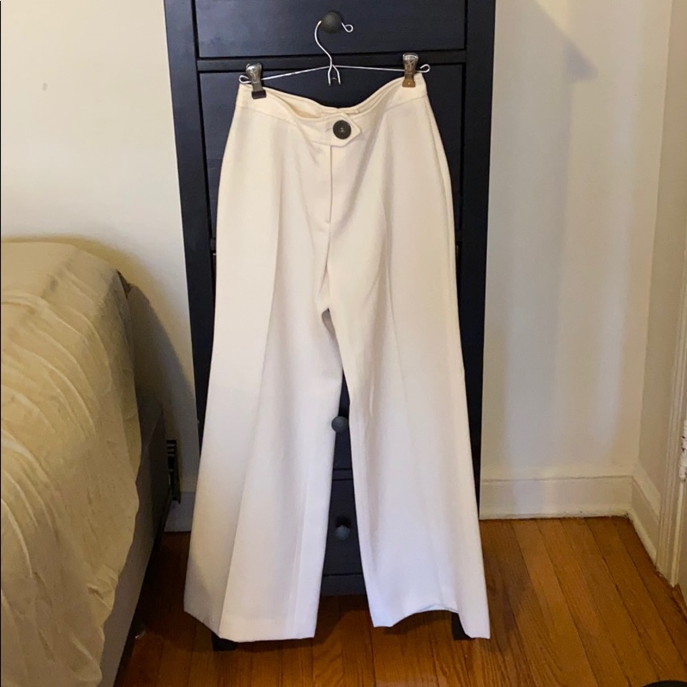 Vintage Cream Wide Leg Trouser